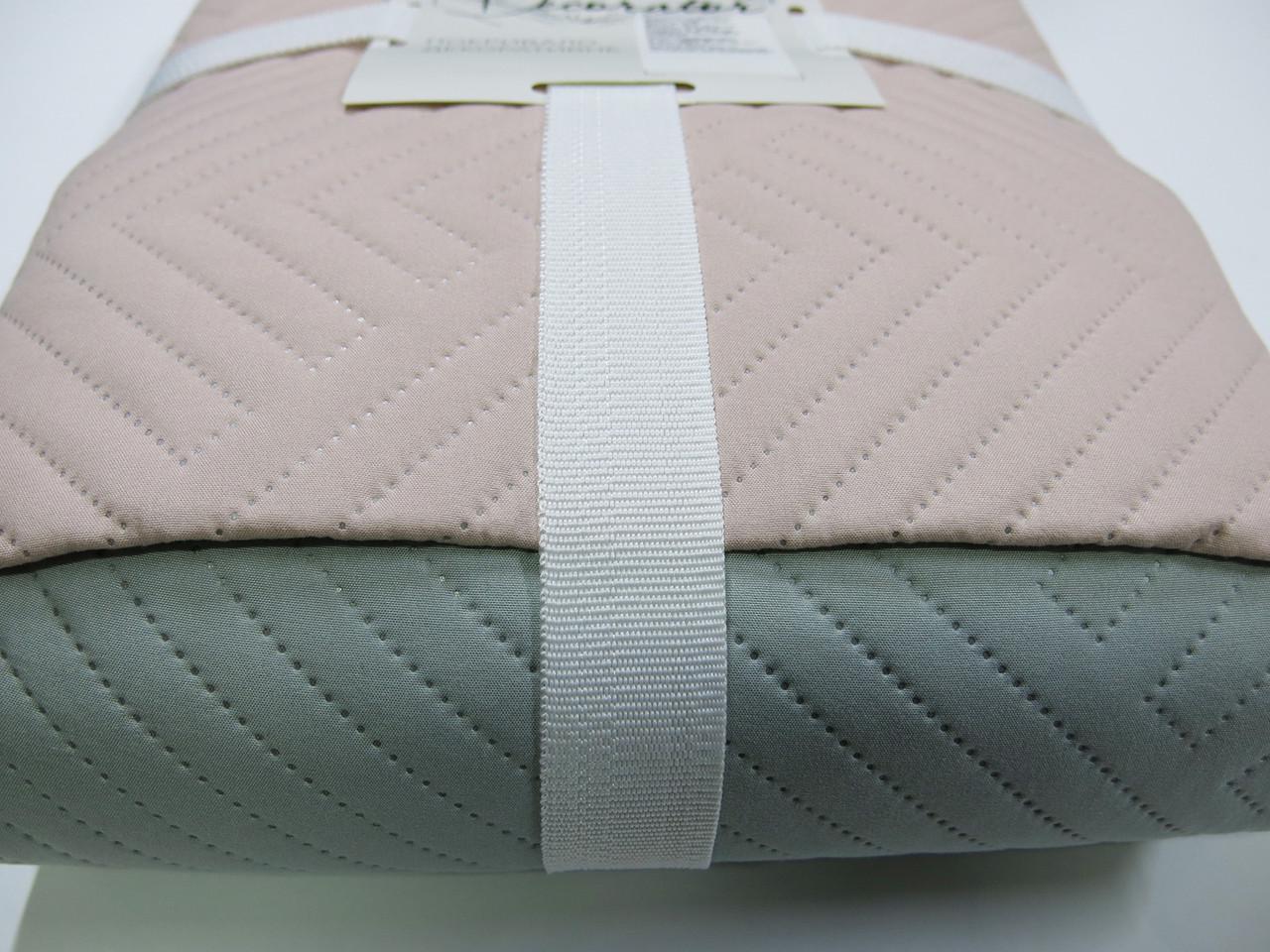 Покривало двостороннє DECORATOR Лабіринт 180x215 см Рожевий/М'ятний - фото 2 Покривало двостороннє DECORATOR Лабіринт 180x215 см Рожевий/М'ятний - фото 2