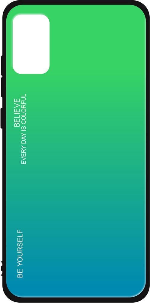 Стеклянный Чехол Glass Case для Samsung Galaxy A03s A037 Turquoise (24548-32)