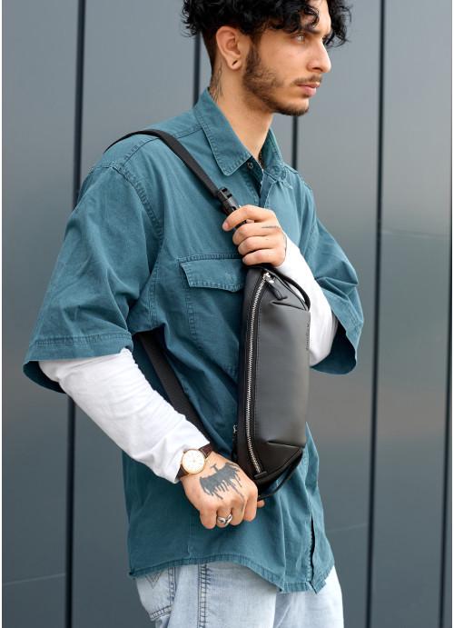 Сумка через плечо мужская Sambag экокожаная водостойкая Черный (2618898453) - фото 6