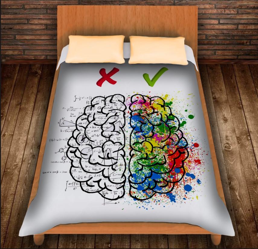 Плед із 3D принтом No Emotion 150х200 см (epi_0180)