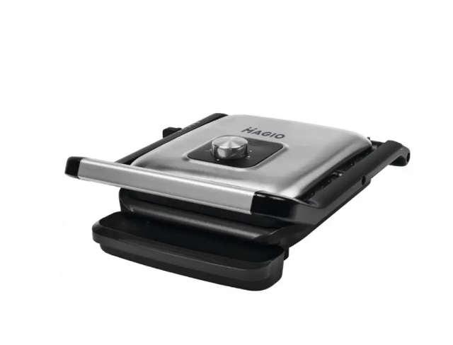 Гриль прижимной Magio МG-371 2200 Вт Серебристый/Черный