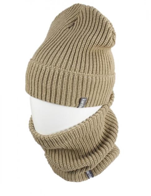 Вязаная шапка Кahta Fashion Hat с Buff снуд унисекс р. 57-58 Бежевый (OC-461) Вязаная шапка Кahta Fashion Hat с Buff снуд унисекс р. 57-58 Бежевый (OC-461)
