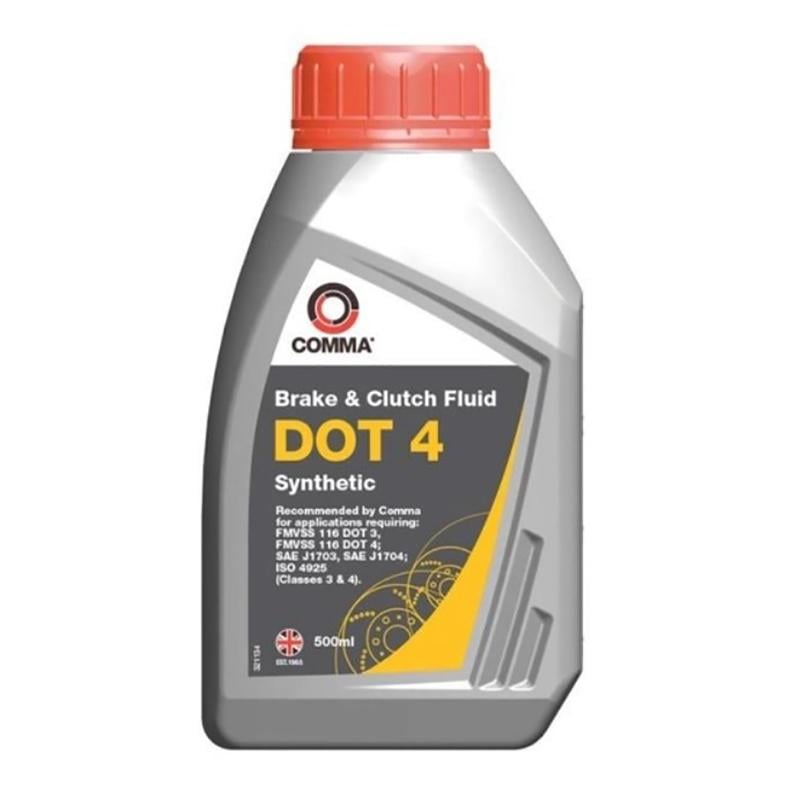 Гальмівна рідина COMMA DOT 4 BRAKE FLUID 500 мл (BF4500M)