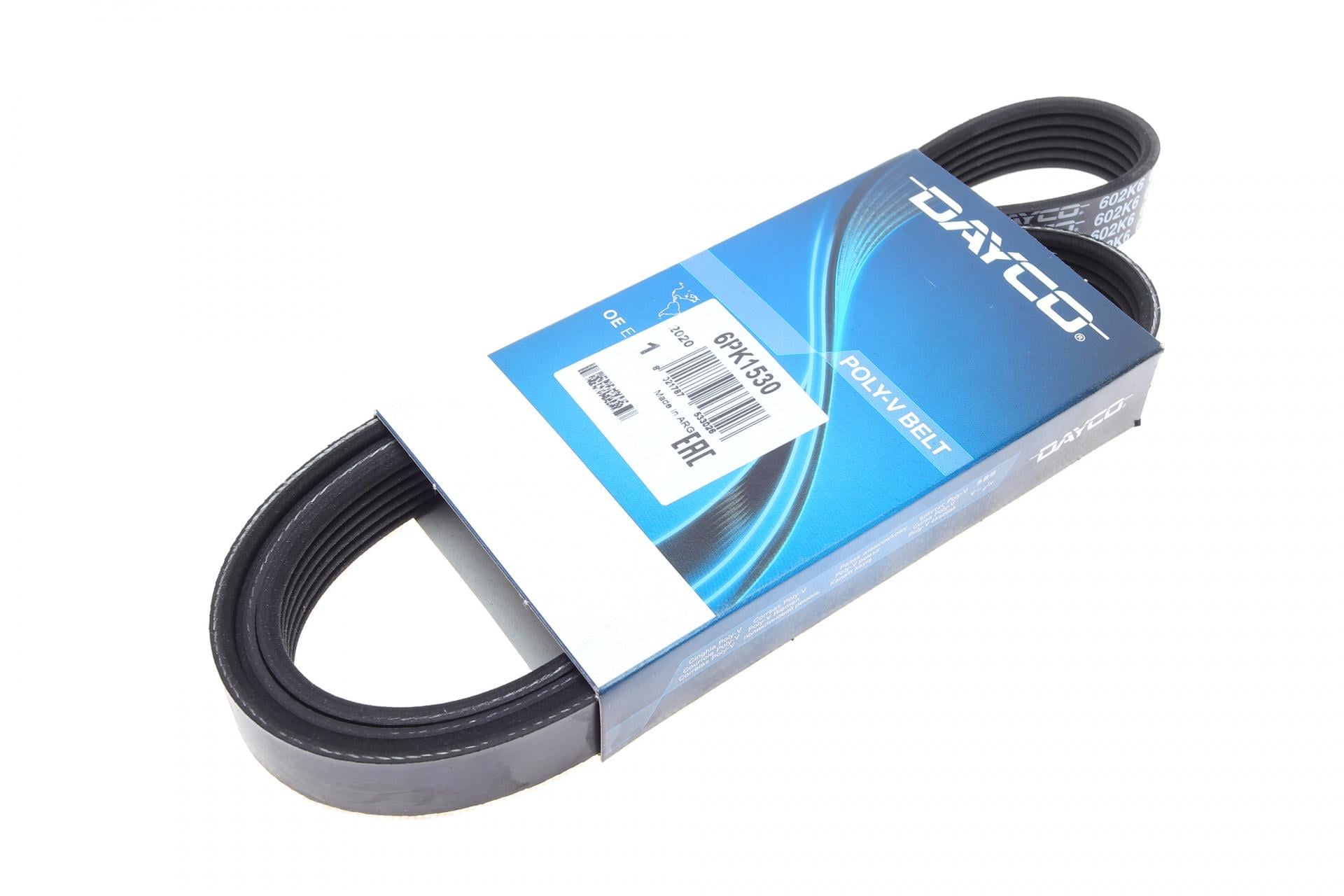 Ремень генератора DAYCO Fiat Doblo1.3-1.6 D 10-/Opel Astra F/Corsa B/Vectra B 1.4-1.8/94-03 (6PK1530)