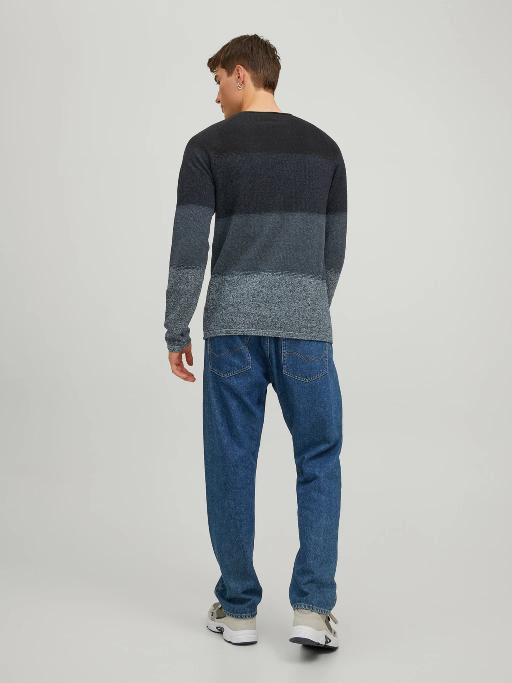 Светр Jack & Jones Hill Knit Blue/Rosin L (21339788) - фото 3