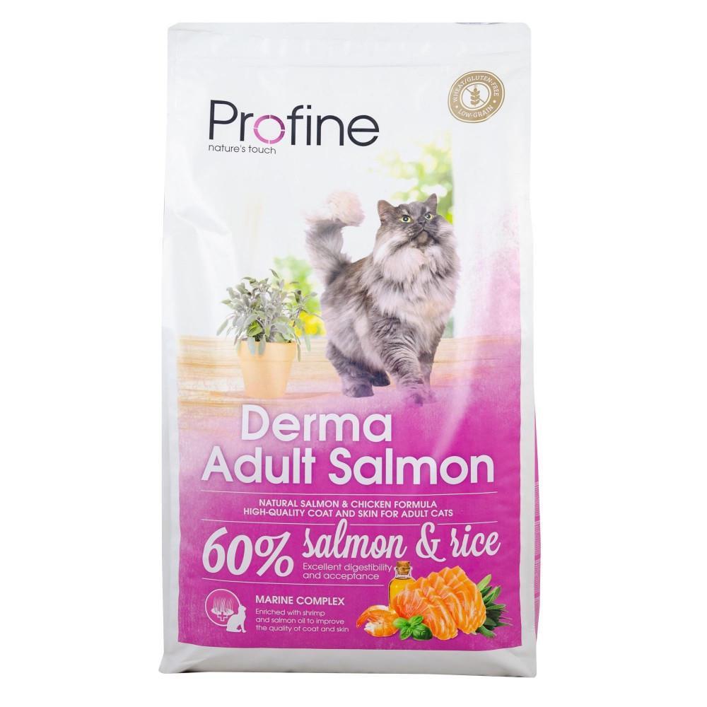 Корм сухий для кішок Profine Cat Derma з чутливою шкірою та вовною з лососем 10 кг (1789920068)