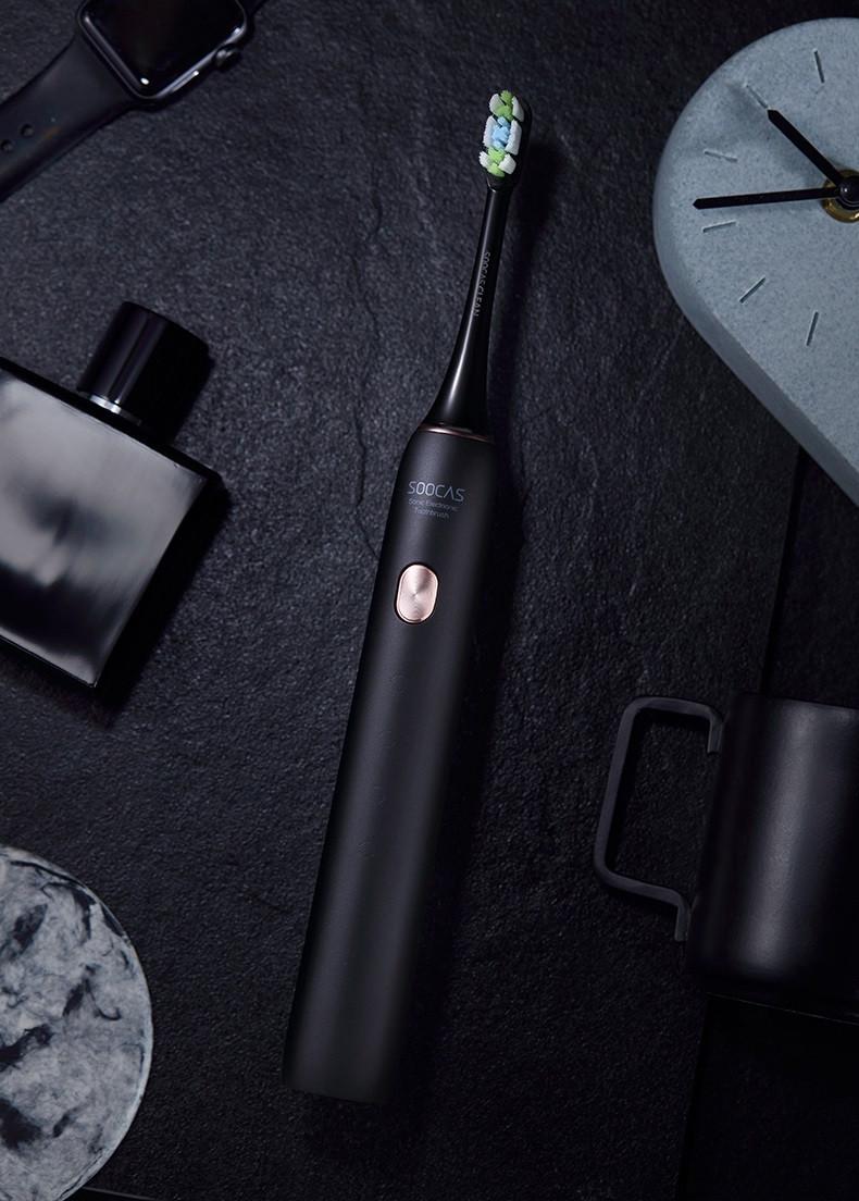 Щетка звуковая Soocas X3U Gift Box Global с фуляром Черный (2261) - фото 4 Щетка звуковая Soocas X3U Gift Box Global с фуляром Черный (2261) - фото 4