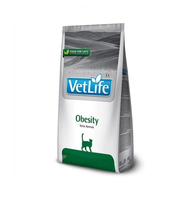 Корм сухой для кошек Farmina Vet Life Obesity диетическое питание для снижения лишнего веса 400 г (8010276025180)