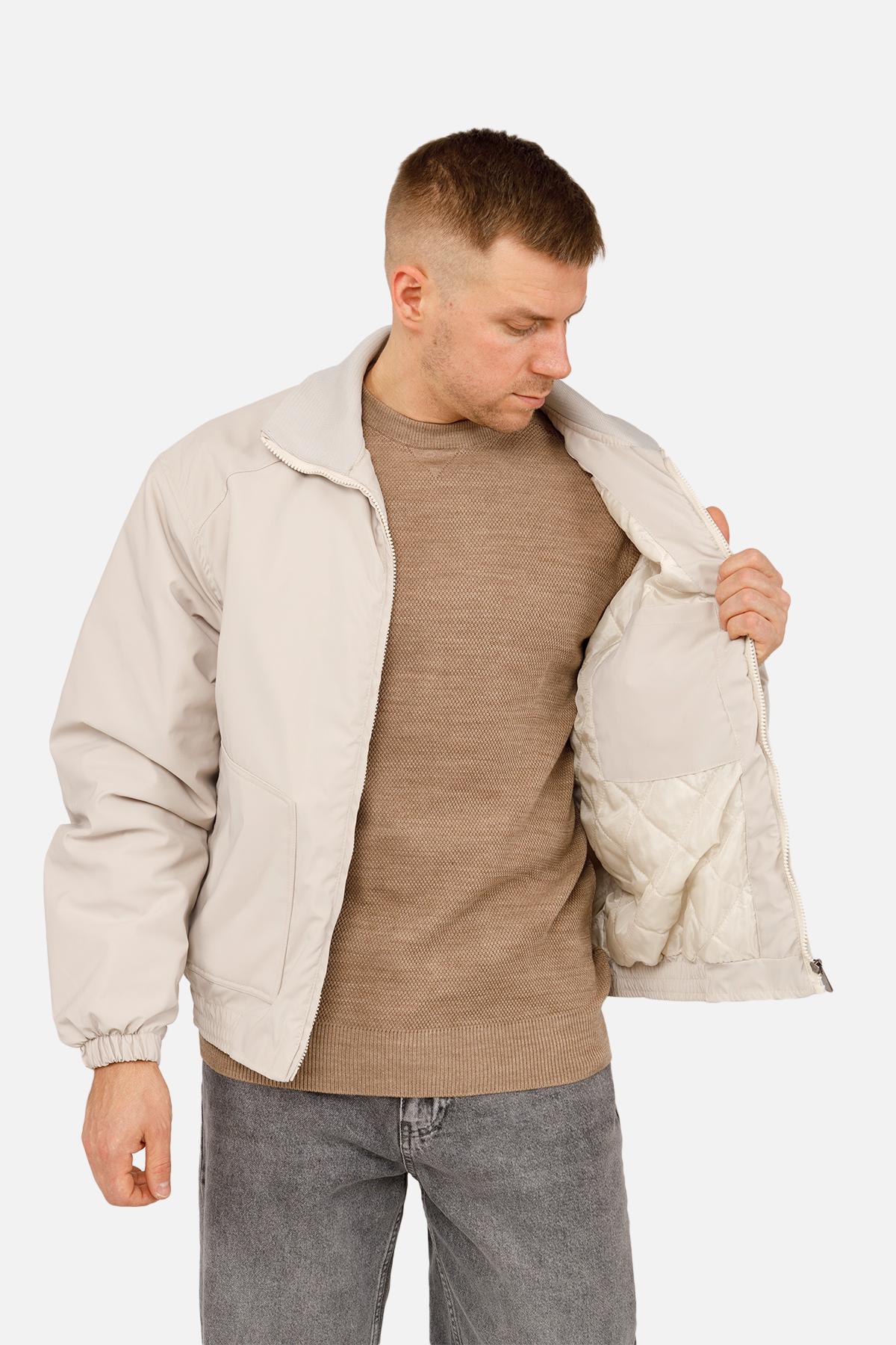 Куртка мужская р. 50 Молочный (SKT001025276) - фото 3 Куртка мужская р. 50 Молочный (SKT001025276) - фото 3