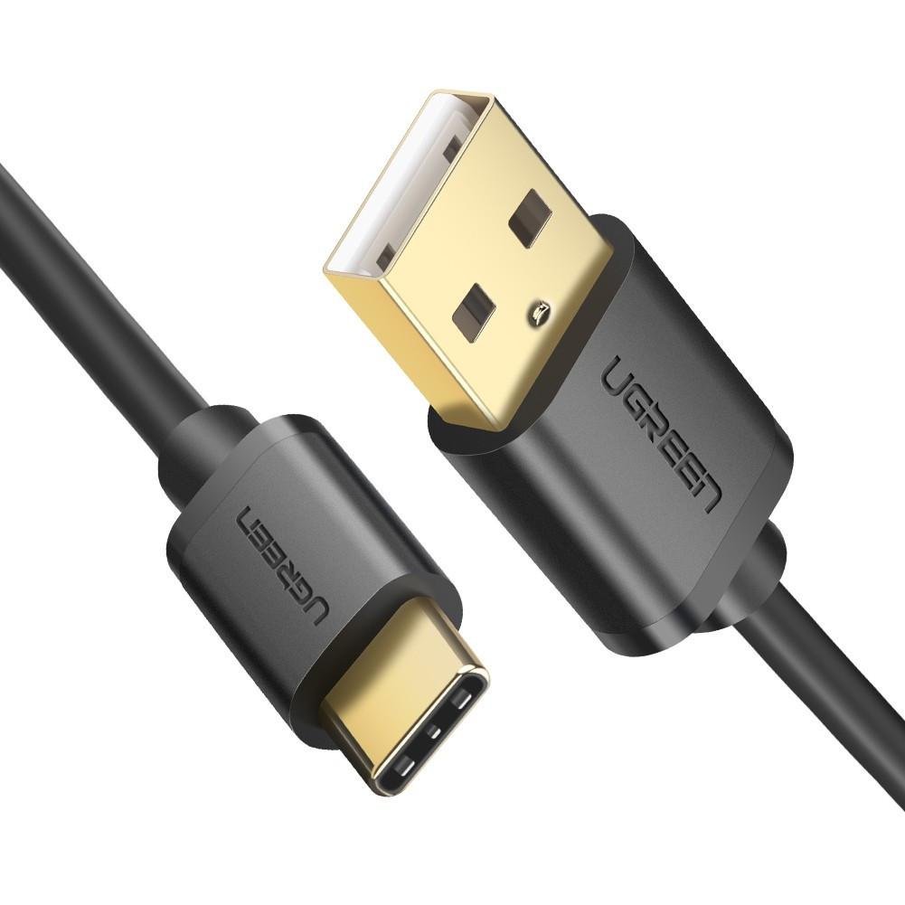 Кабель зарядный Ugreen USB Type-C to USB 2,0 1,5 м Black (US141)