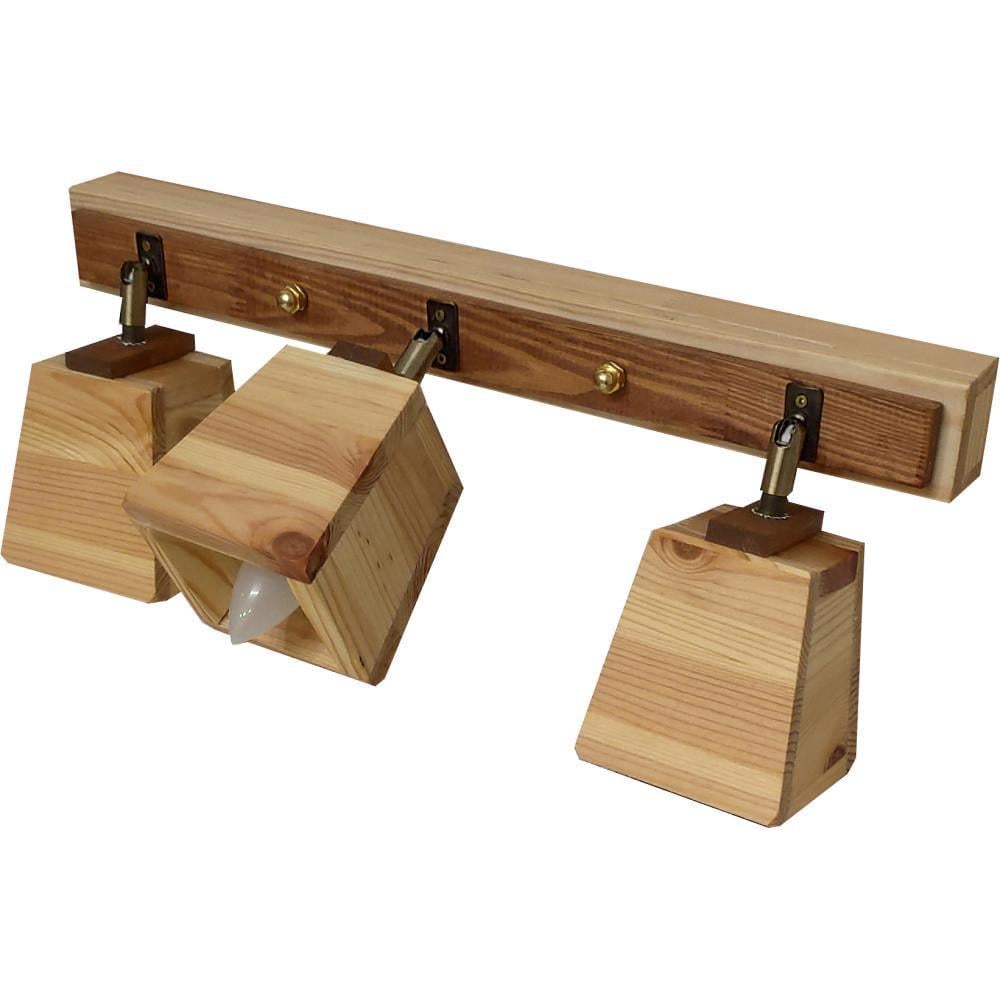 Спот потолочный поворотный деревянный (2087907836)