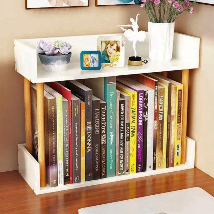 Полка книжная настольная из дерева Салион Зефир/Карри (КПА-02172003)