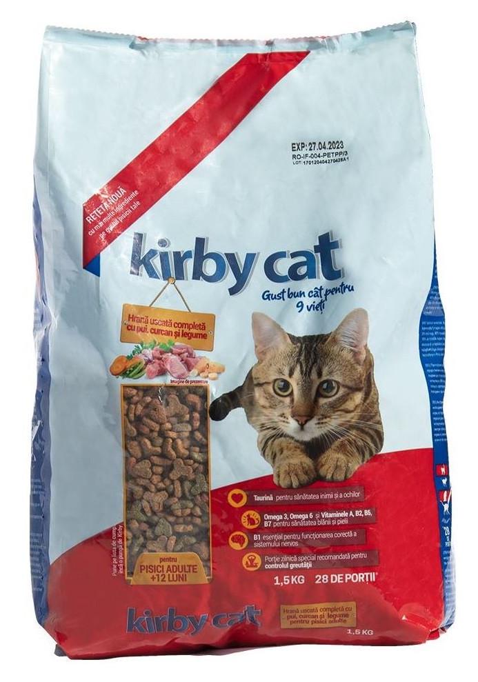 Корм сухой для котов Kirby Cat с курицей/индейкой и овощами 1,5 кг (1789933021)