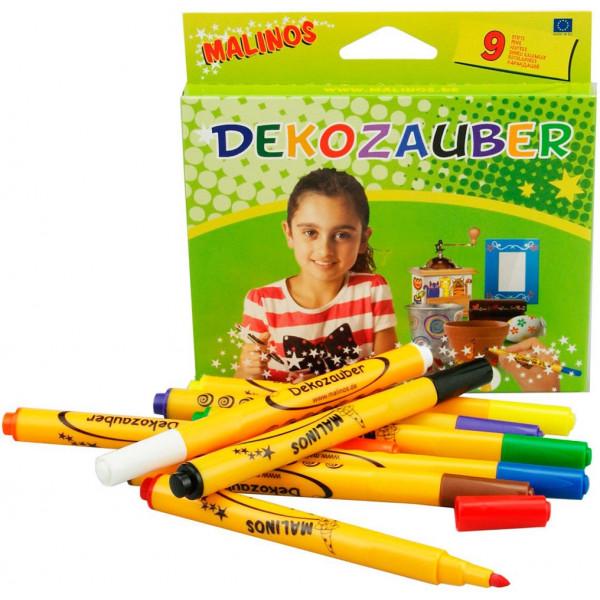 Фломастери для декорування Malinos Dekozauber 9 шт. (MA-300034)