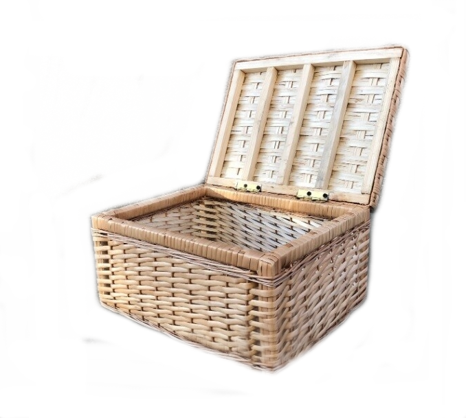 Корзина-короб для хранения с крышкой 40х30х20 см