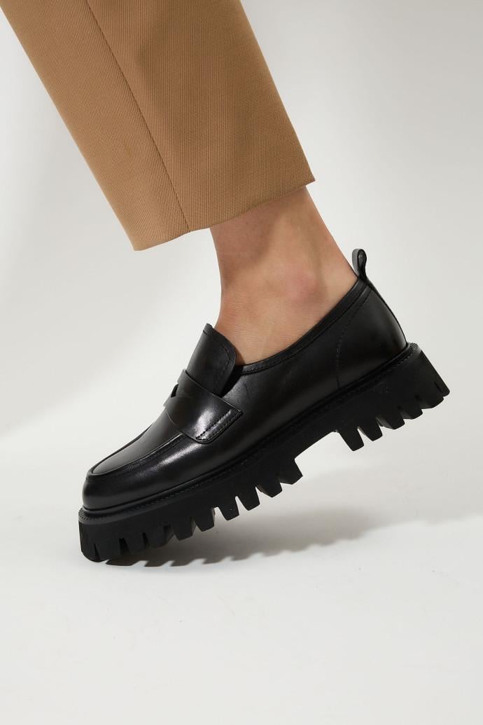 Лофери жіночі LONZA р. 38 Чорний (191842)