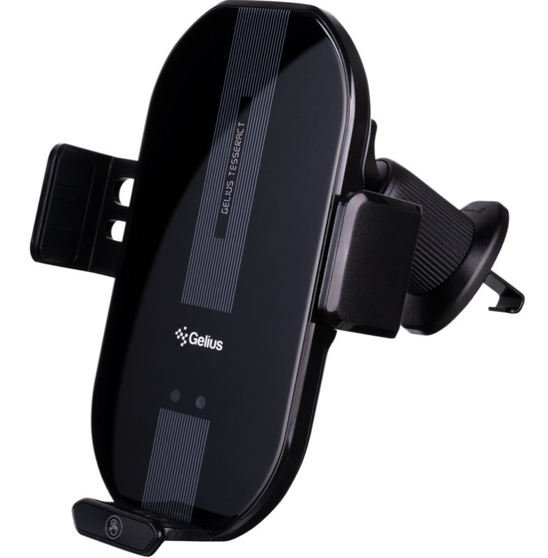 Держатель для телефона в машину Gelius Tesseract GP-WCH010X с беспроводной зарядкой Black (2638712885) Держатель для телефона в машину Gelius Tesseract GP-WCH010X с беспроводной зарядкой Black (2638712885)