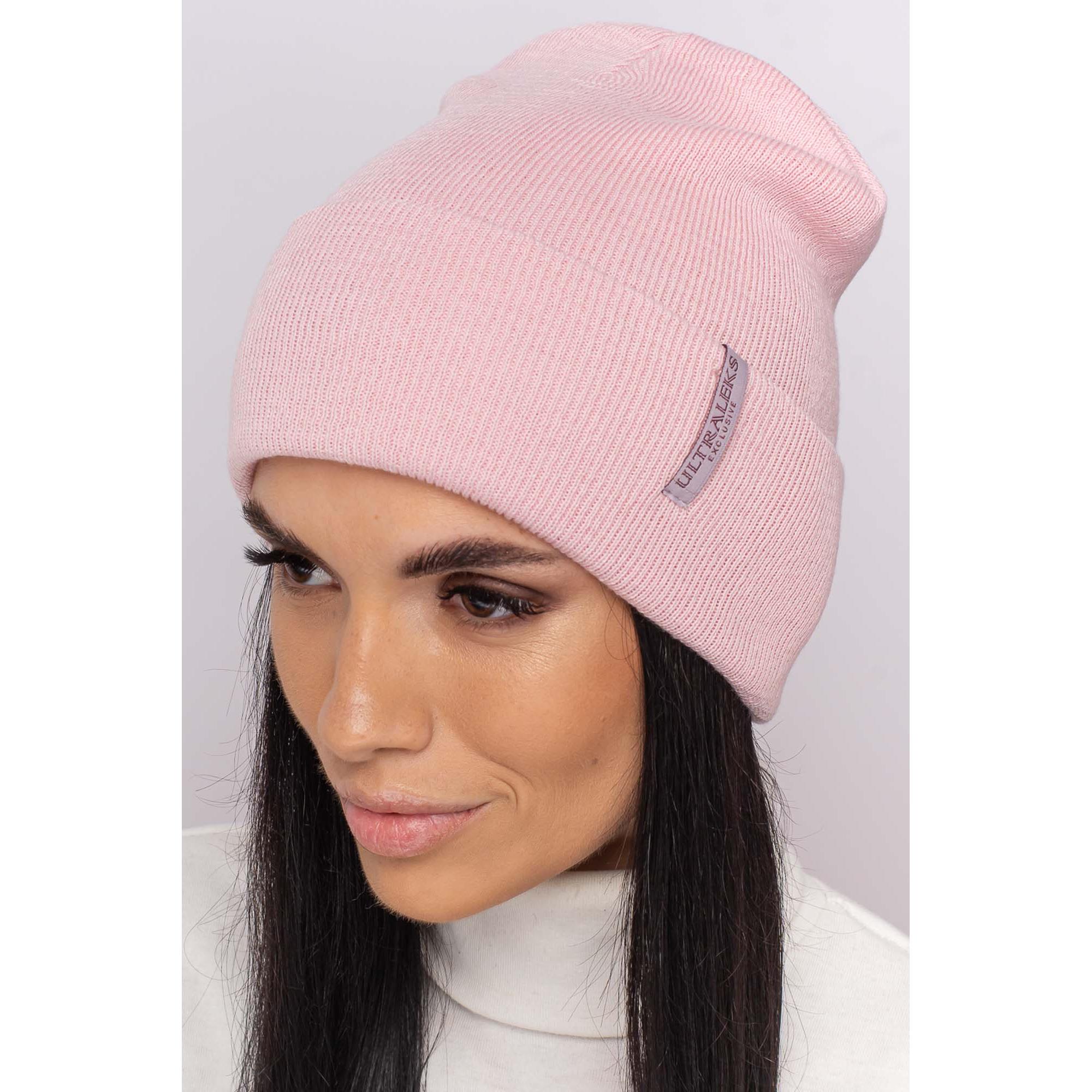 Шапка женская хлопковая Leks Батл one size Розовый