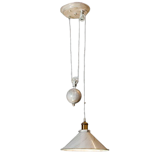 Люстра Loft Diasha 9016-1WH-G на 1 плафон Біло-золотистий