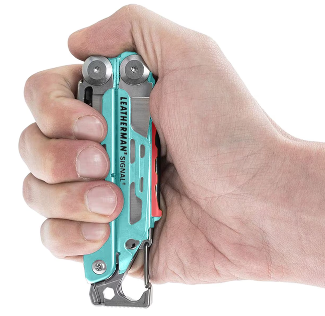 Мультитул Leatherman Signal 19 інструментів з чохлом Aqua/Silver (26258094) - фото 8