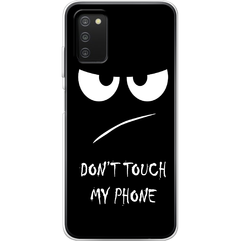 Чохол BoxFace Samsung Galaxy A03s (A037) Don't Touch my Phone Прозорий силікон (43255-up535-43255) - фото 1