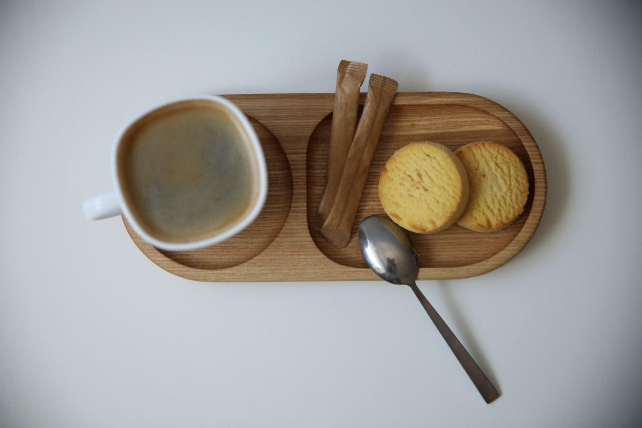 Подставка под кофейную чашку Эллипс двухсекционная Ясень (WDB-41.1) - фото 6