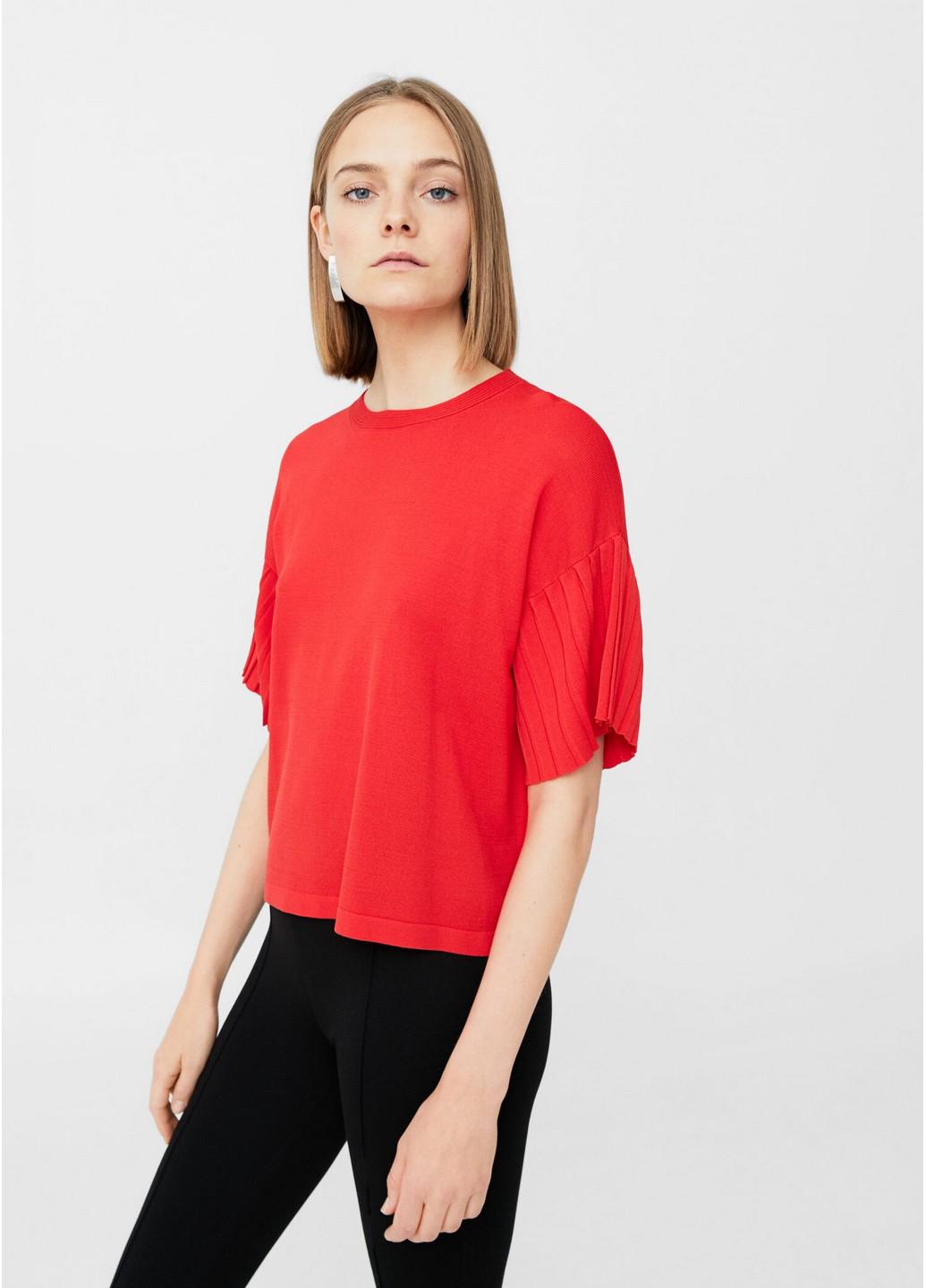 Блузка Mango L Красный (2000001058657)