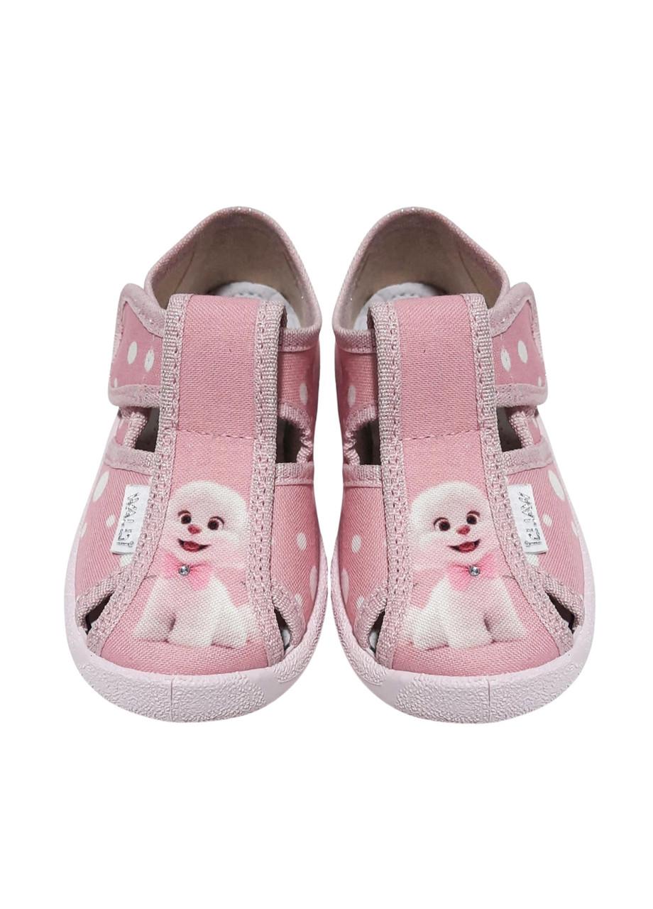 Тапочки для дівчаток Waldi 360-643/22 на липучках р. 22 Рожевий