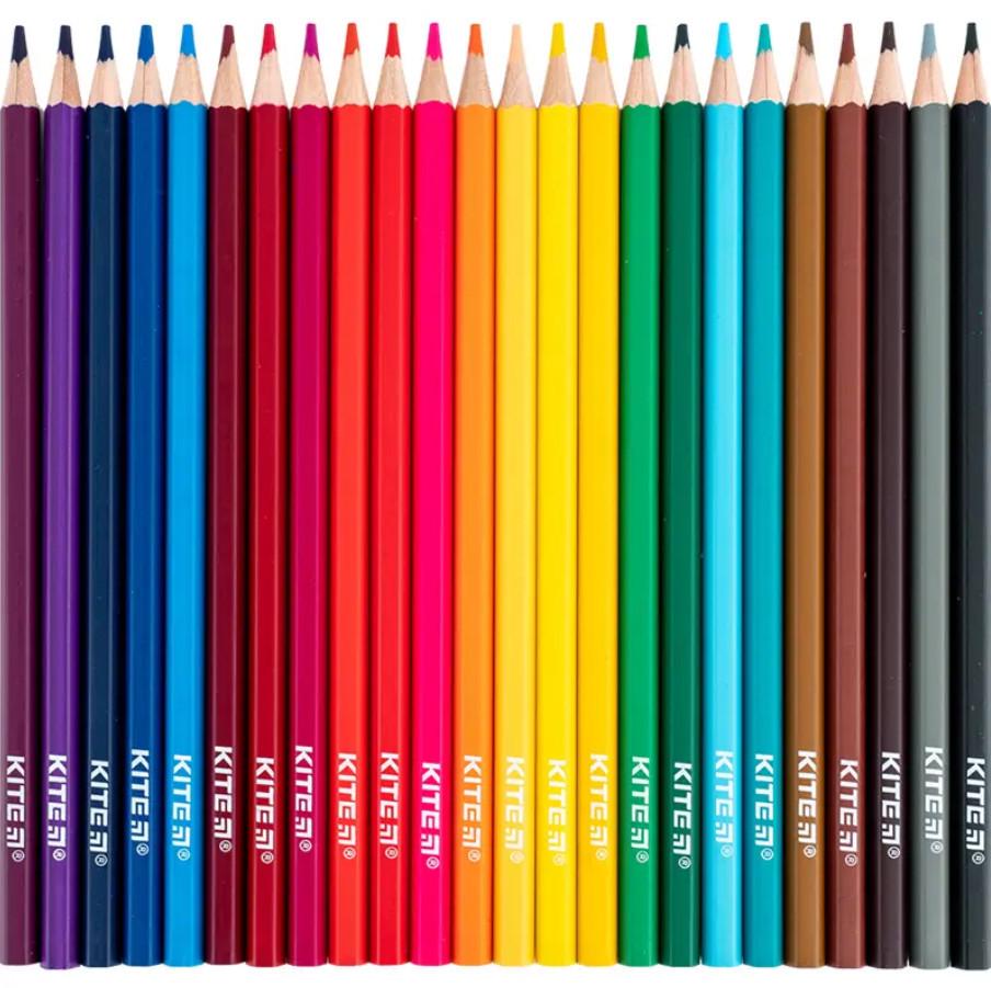 Олівці кольорові KITE Classic 24 кольори - фото 3 Олівці кольорові KITE Classic 24 кольори - фото 3