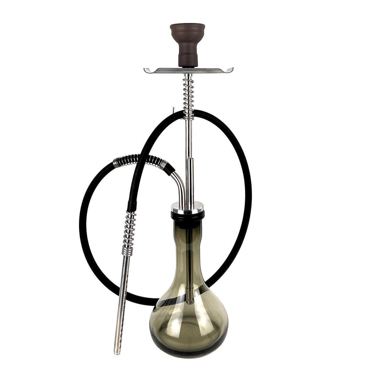 Кальян Hookah Trumpet Silver колба Drop Brown