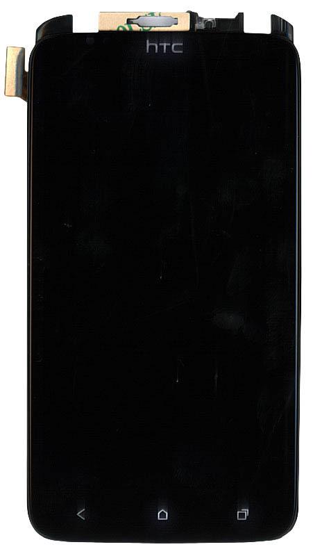 Матрица с тачскрином для телефона HTC One X S720e G23 с рамкой Черный