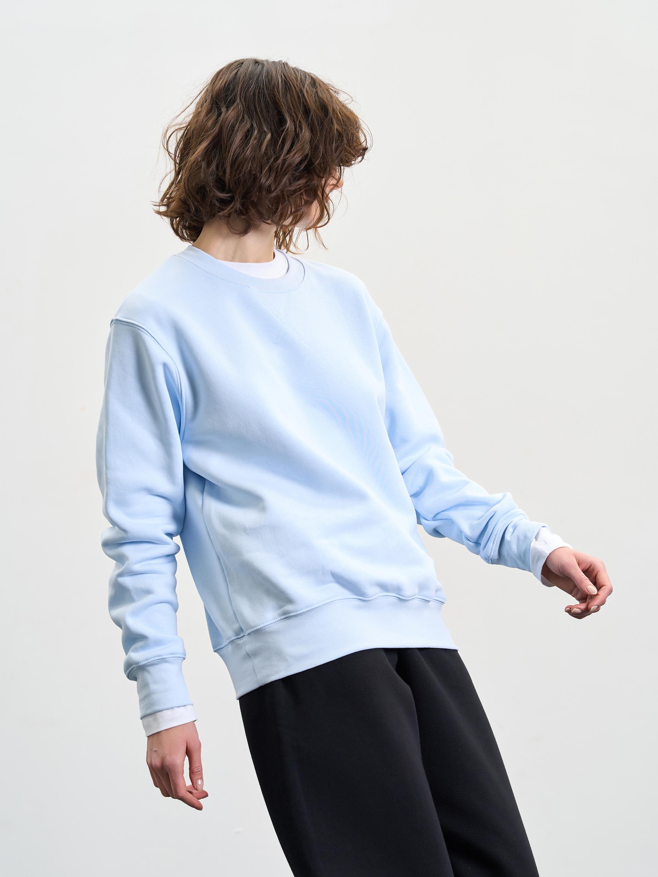 Свитшот женский утепленный ROZA 240428 S Морозный голубой (4824005710186) - фото 5 Свитшот женский утепленный ROZA 240428 S Морозный голубой (4824005710186) - фото 5