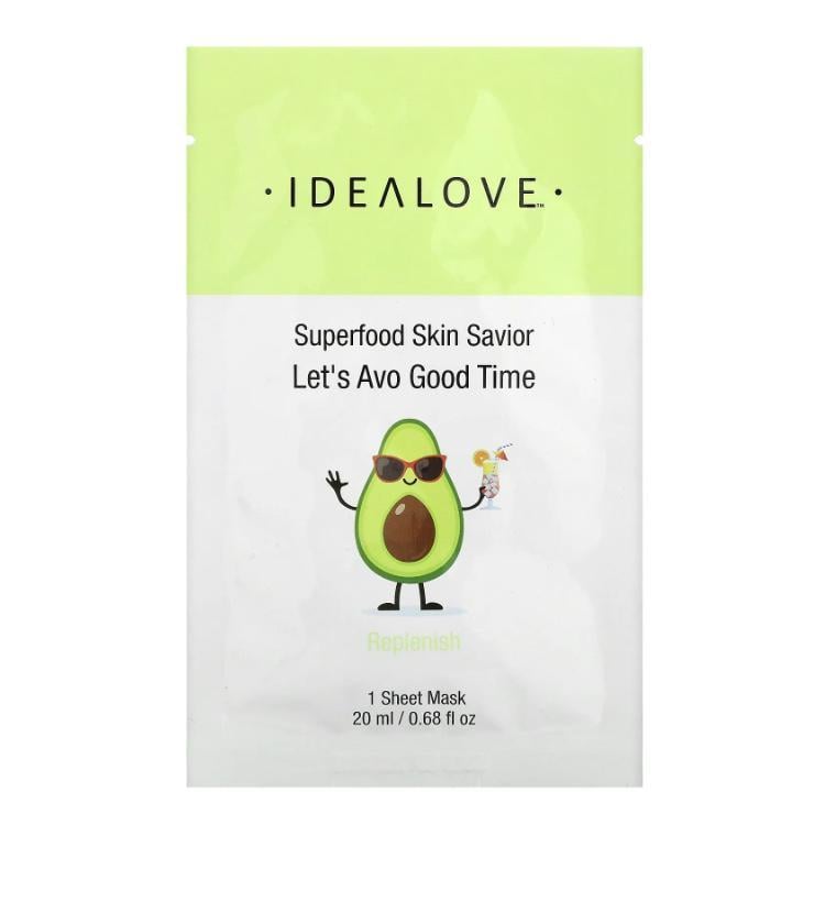 Маска для лица Idealove Superfood Skin Savior с суперфудами авокадо 20 мл