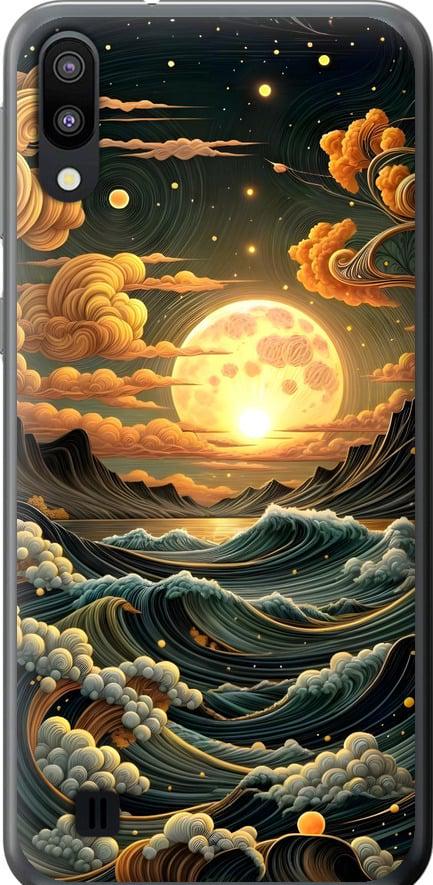 Чехол на Samsung Galaxy M10 Арт волны (6332t-1661-42517)