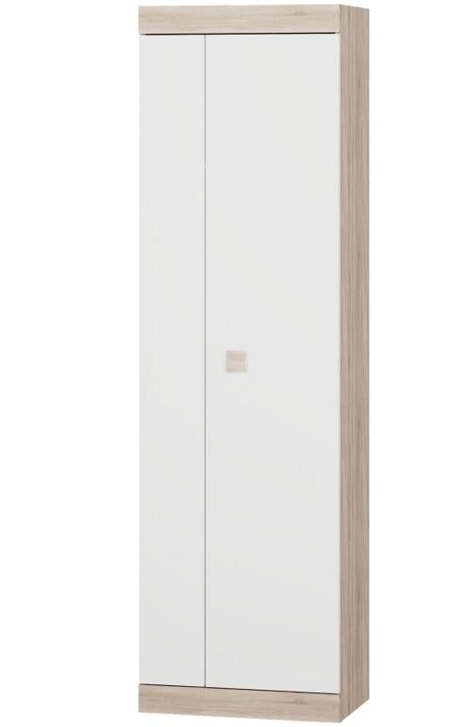 Шкаф для спальни Эверест 600 205,5х38х60 см Дуб сонома/Белый (6269826)