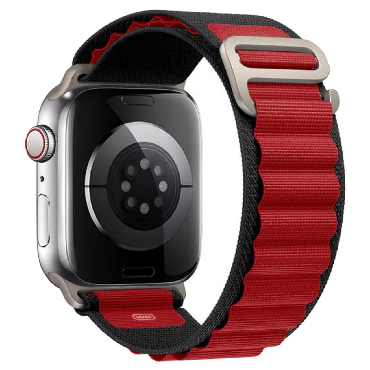 Ремінець Alpine Loop Band для Apple Watch 38 мм Black/Red (13752990)