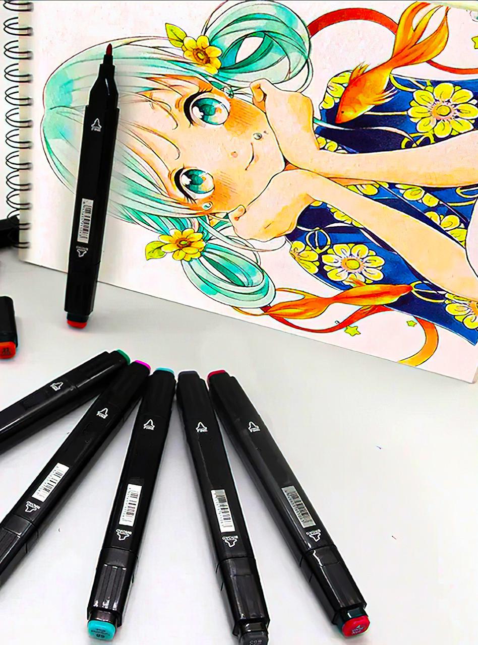 Маркери двосторонні для малювання на спиртовій основі в сумці 80 шт. (2375012886) - фото 9 Маркери двосторонні для малювання на спиртовій основі в сумці 80 шт. (2375012886) - фото 9