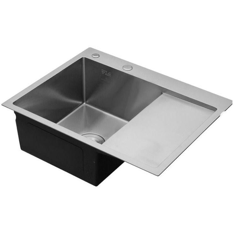 Мойка для кухни Luminex LX6550L-3/1-210S Handmade нержавеющая сталь врезная 1,0/3,0 650x500 мм Сатин (LX6550L-3/1-210S)