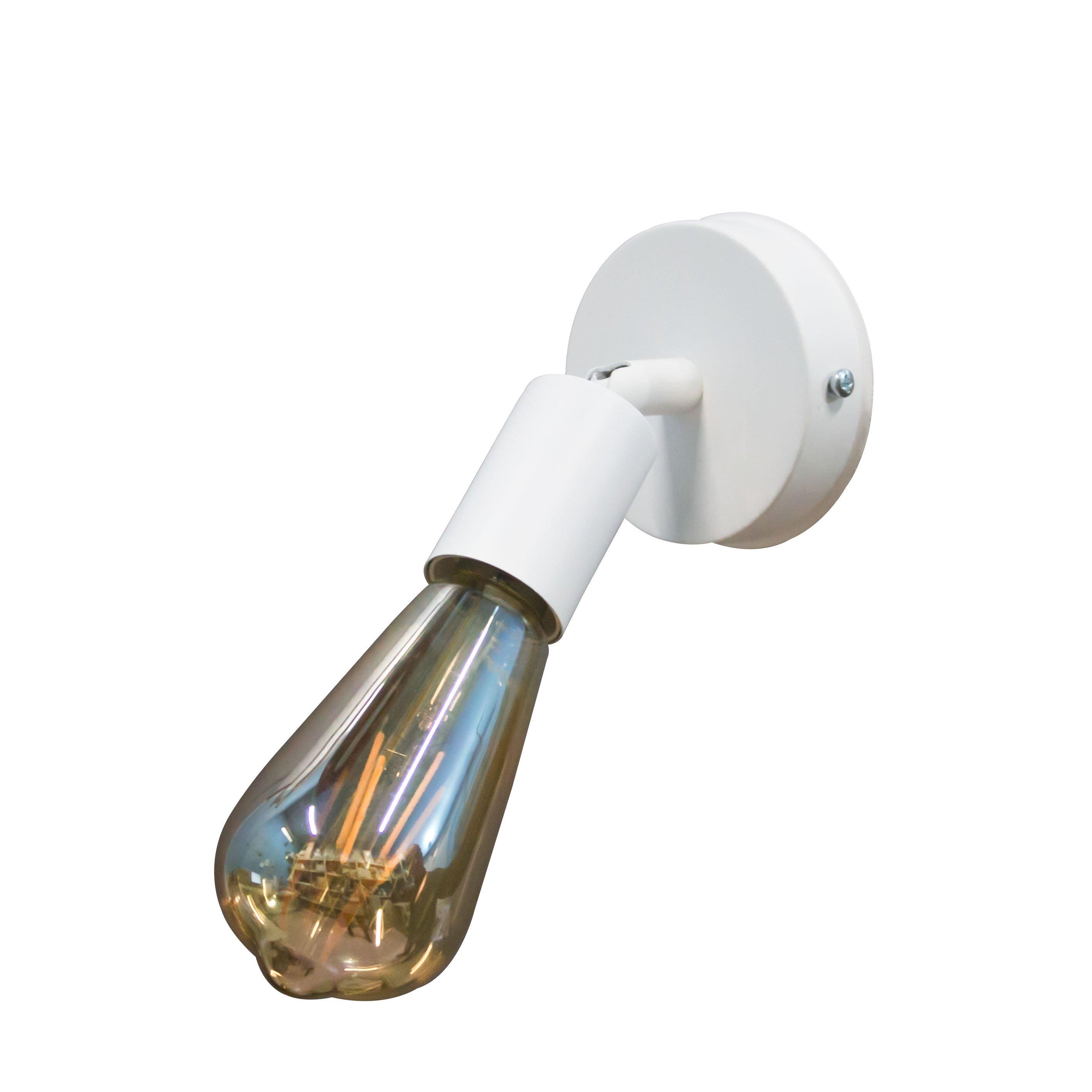 Бра MSK Electric лофт з поворотним механізмом Білий NL 1222 W