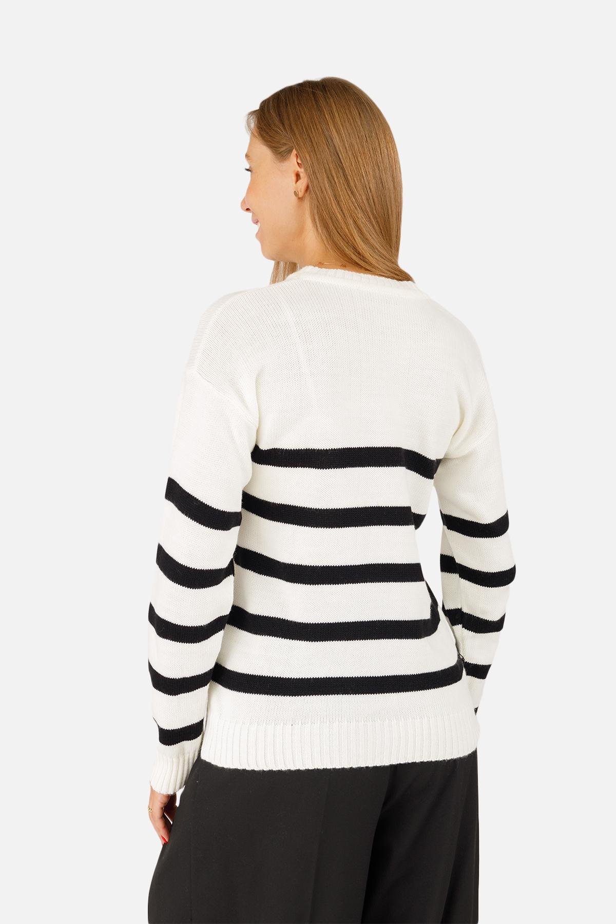 Джемпер жіночий ЦБ-00255844 р. 46 Молочний (SKT001008422) - фото 5