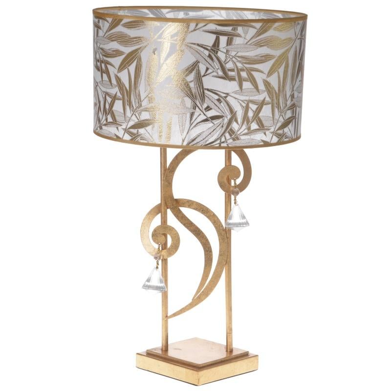 Настільна лампа кластчна Brille BCL-371T/1 E27 з абажуром