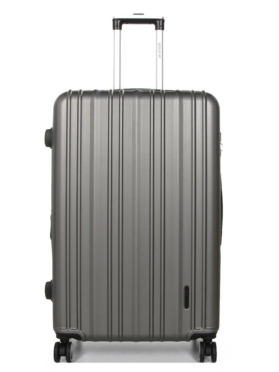 Чемодан Франция большая Worldline L 76х49х31+5 110 л 4,3 кг Серый (623)