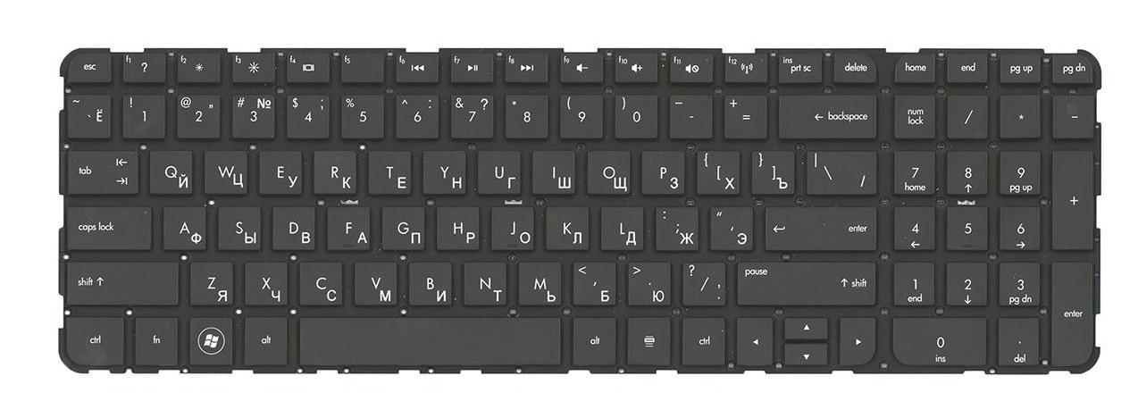 Клавиатура для ноутбука HP Envy m6-1016 матовая (686914-251)