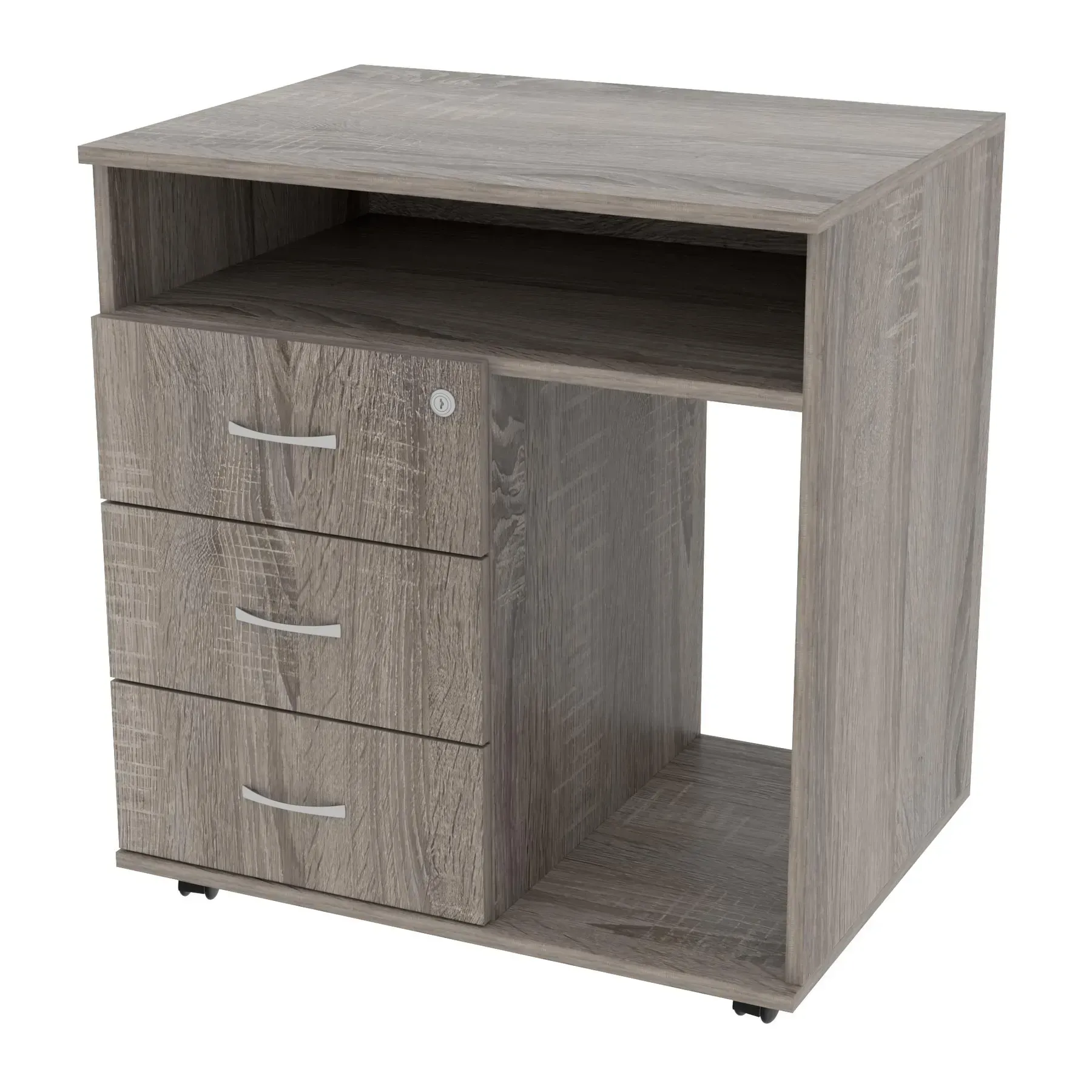 Тумба офісна Kontinent ТМО-4 на коліщатках 700х520х760 мм Дуб Сонома Трюфель (83053966) - фото 1 Тумба офісна Kontinent ТМО-4 на коліщатках 700х520х760 мм Дуб Сонома Трюфель (83053966) - фото 1