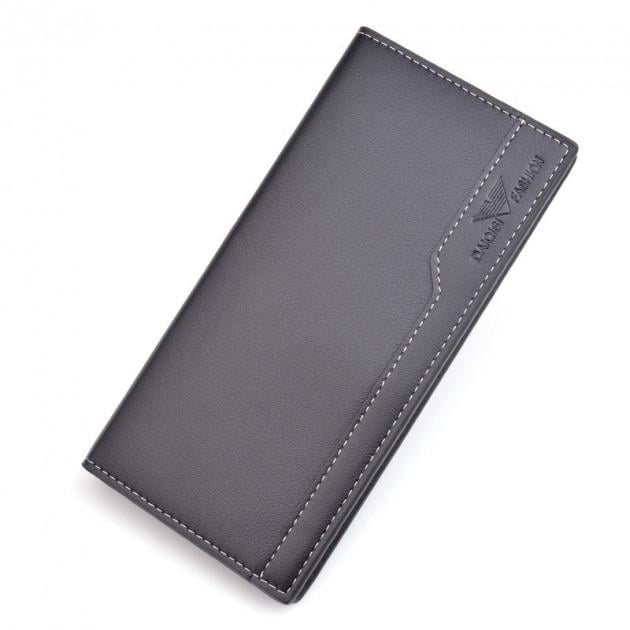 Кошелек мужской Daiqisi fashion Men's Card Wallet кожа Черный