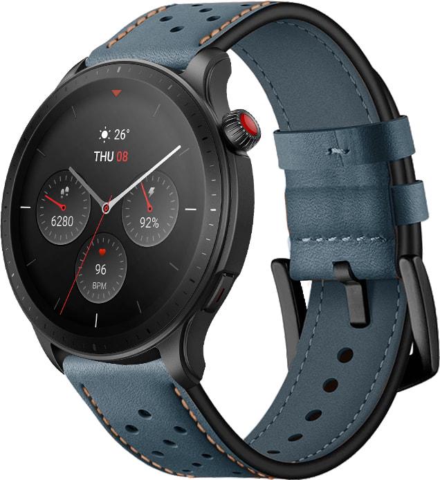 Ремешок кожаный Classico для Amazfit GTR 4 22 мм Green (31084-08)