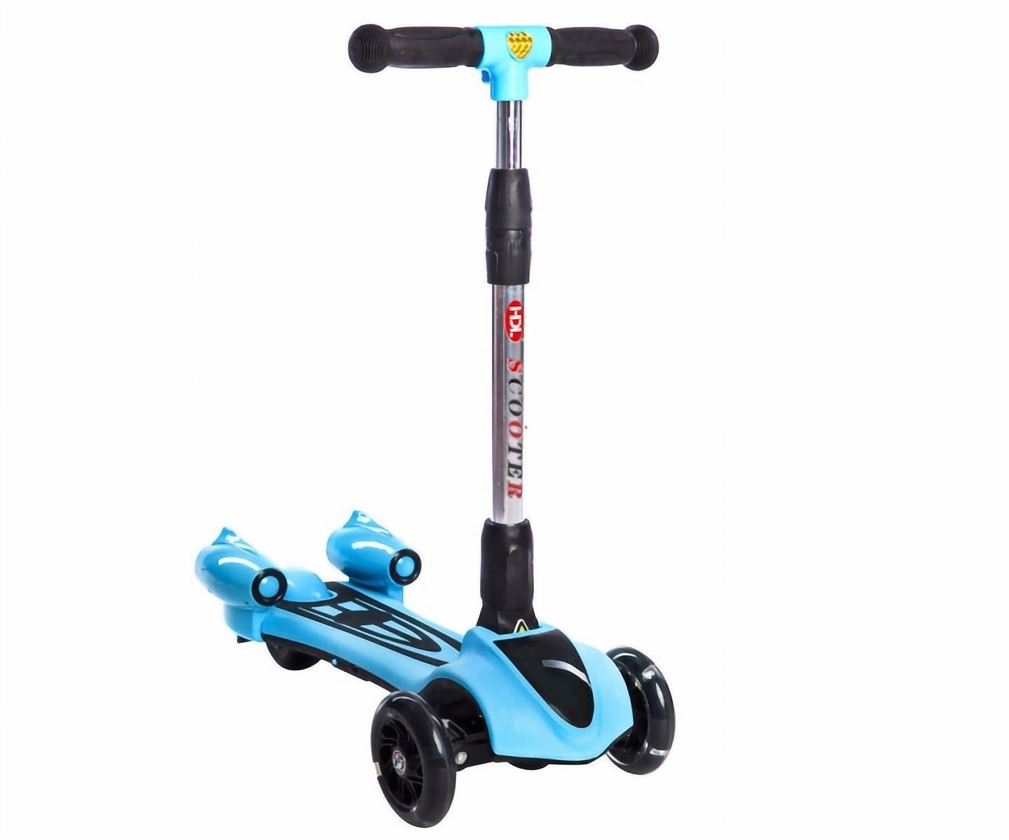 Самокат детский GLANBER турбо с дымом и музыкой USB