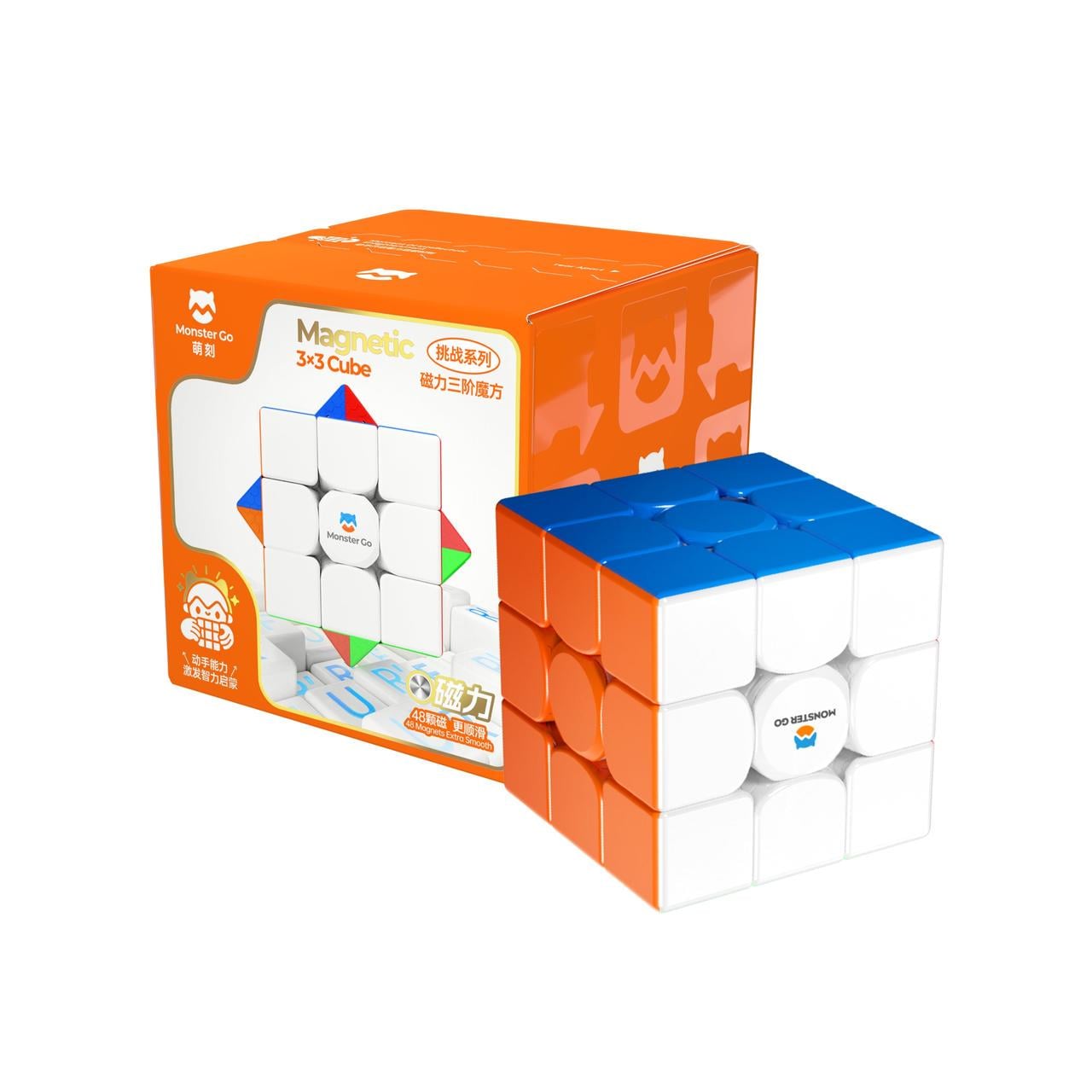 Кубик рубік 3x3 магнітний GAN Monster Go MG356 M