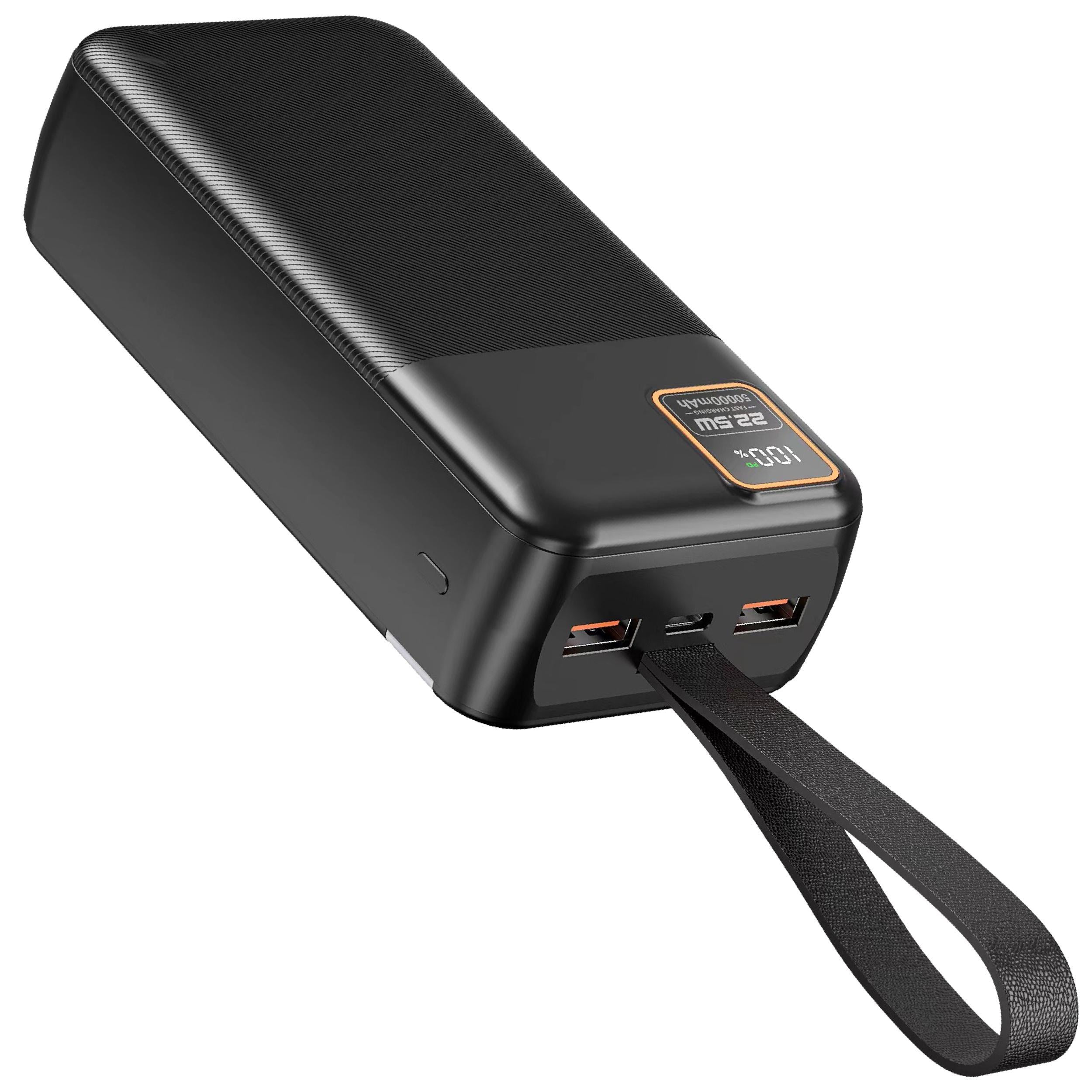 Павербанк Kayfovo Q-25 50000 mAh 22.5W Fast charge УМБ быстрая зарядка с фонариком (28819)
