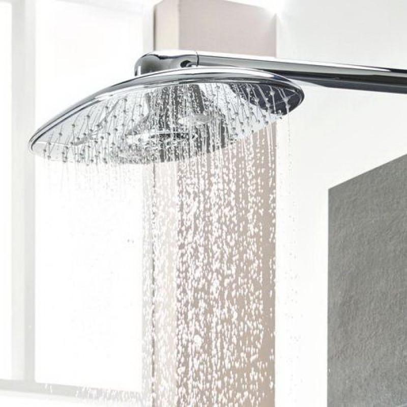 Верхній душ Grohe RAINSHOWER DUO 360 26254000 361x220 мм із кронштейном Хром (113708) - фото 4